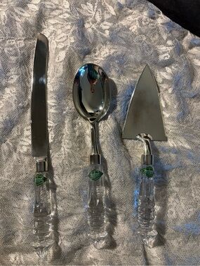 Shannon 25% leaded Crystal Three-Piece Serveware